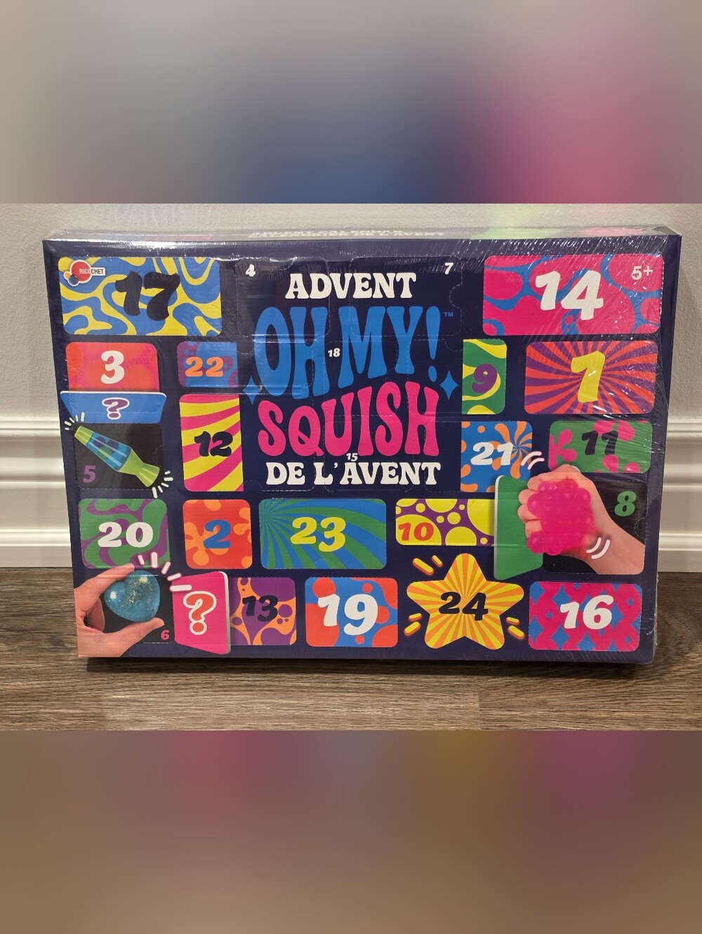 Oh My! Squish Advent Calendar - Bright Multicolor